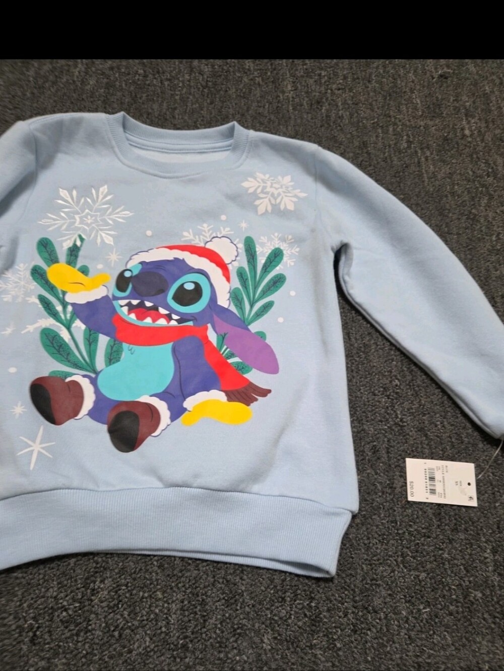 Kids Lilo & Stitch Ohana Fleece Sweatshirt - Blue XS - Picture 4 of 6